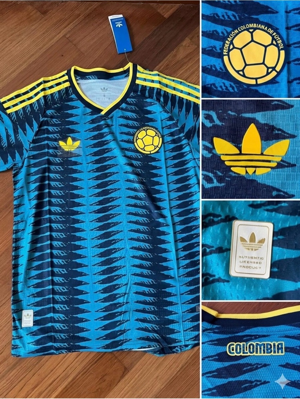 COLOMBIA SOCCER JERSEY BLUE 2026 - Picture 4 of 10